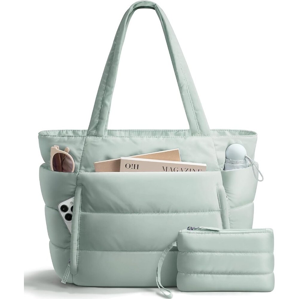 Stylish Quilted Shoulder Bag With 20l Capacity - Perfect For Nurses & Teachers